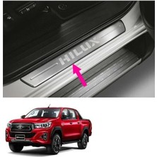 Toyota Hilux Uyumlu 2016 Sonrası Kapı Eşiği 4lü Set Krom