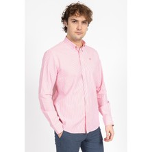 North Saıls Erkek U.kol Gömlek 24Y Kso Beyaz Pembe Çizgili