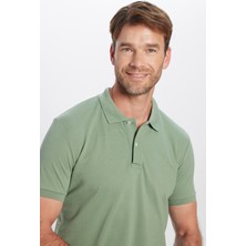 Tudors Erkek Slim Fit Dar Kesim Pamuklu Yumuşak Dokulu Serin Tutan Kumaş Düz Pike Polo Yaka Tişört