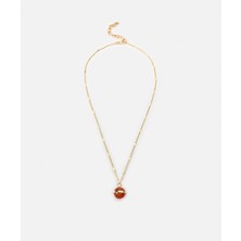 Kontrast Uçlu Metal Kolye IS1250051011265