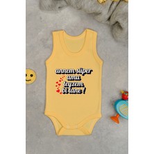 %100 Pamuk Teyzem Bi Tane Baskılı Zıbın & Body