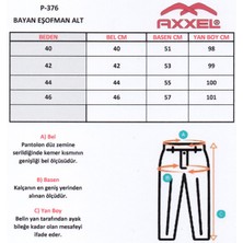 Axxel Kadın Siyah Eşofman Alt Cepli Klasik paça Pamuklu Rahat Esnek Kumaş-P376