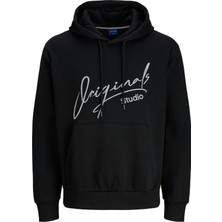 Jack & Jones Originals Jorsignature Pamuklu Relaxed Fit Kapüşonlu Baskılı Sweat Erkek Sweat 12281990