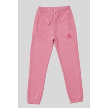 Turuncu Gardrop 4-14 Yaş Benetton Kız Çocuk Jogger Eşofman Altı Pembe