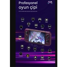 Hd Ekranlı 3D 20000 Oyunlu Joysticek RG50X Oyun Retro Taşınabilir Oyun Konsolu 64 GB Hediye