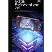 Hd Ekranlı 3D 20000 Oyunlu Joysticek RG50X Oyun Retro Taşınabilir Oyun Konsolu 64 GB Hediye