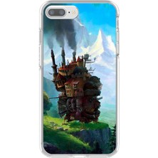 Dali Design Apple iPhone 7 Plus Uyumlu Şeffaf Kılıf Howls Moving Castle Tasarımlı 1