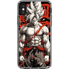 Dali Design Apple iPhone Xs Uyumlu Şeffaf Kılıf Dragon Ball-Z Tasarımlı 1