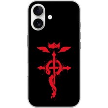 Dali Design Apple iPhone 16 Uyumlu Şeffaf Kılıf Fullmetal Alchemist Tasarımlı 2