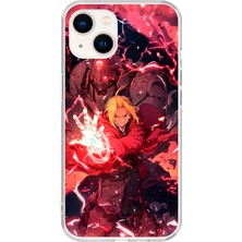 Dali Design Apple iPhone 15 Plus Uyumlu Şeffaf Kılıf Fullmetal Alchemist Tasarımlı 1