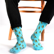 Ozzy Socks 4'lü Eğlenceli Desenler Erkek Çorap Seti