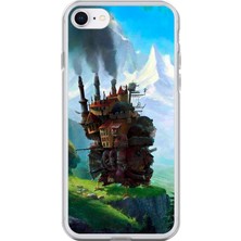 Dali Design Apple iPhone 7 Uyumlu Şeffaf Kılıf Howls Moving Castle Tasarımlı 1