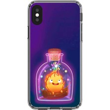 Dali Design Apple iPhone Xs Uyumlu Şeffaf Kılıf Howls Moving Castle Tasarımlı 2