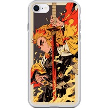 Dali Design Apple iPhone 7 Uyumlu Şeffaf Kılıf Demon Slayer Tasarımlı 3
