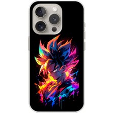 Dali Design Apple iPhone 15 Pro Max Uyumlu Şeffaf Kılıf Dragon Ball-Z Tasarımlı 2