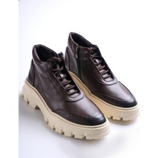 Terzi Adem Altun İtalyan stil iç dış naturel deri süet erkek ayakkabı kahverengi T12961