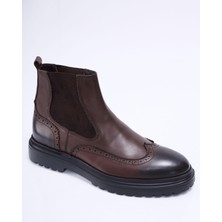 Terzi Adem Altun İtalyan stil iç dış naturel deri  erkek ayakkabı kahverengi T12964