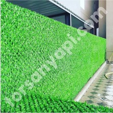 Çim Çit – Dekoratif Yeşil Bahçe Çim Çiti – Çimli Tel – 4.8 Göz - 75 cm x 2 mt
