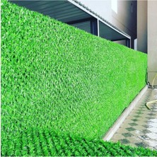 Çim Çit – Dekoratif Yeşil Bahçe Çim Çiti – Çimli Tel – 4.8 Göz - 2 Metre x 14 Metre