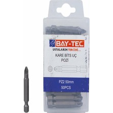 Bay-Tec Bits Uç Kare Yıldız Pz 2X50MM MU1920 5296-10 Adet-Erpilsan Elektronik