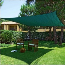 Torsan Balkon Gölgeliği – Yüzde 55 LİK – Yeşil – Şeritli Halkalı - 1.5 Metre x 2 Metre