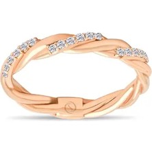 Safir Kuyumculuk Anka 0,16CT Burgu Pırlanta Yüzük