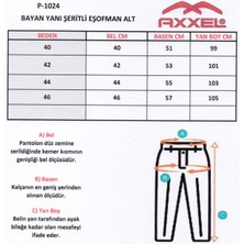 Axxel Kadın Lacivert Eşofman Alt Cepli Yanları Şeritli  Pamuklu Rahat Esnek KUMAŞ-P1024