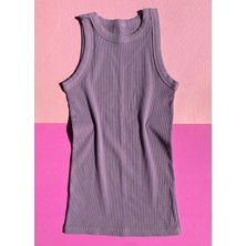 Ahmio Halter Yaka 2'li Pamuklu Siyah ve Mürdüm Gömlek Altı Kurtarıcı Kadın Kaşkorse Atlet