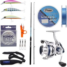 Yek Outdoor Yekoutdoor Spin Olta Seti Okuma G-Power Spin 240CM 15-40 gr 2 Parça Spin Kamışı&okuma ARIA-C4000A Olta Makinesi