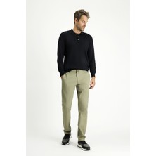 Kiğılı Regular Fit Standart Kesim Desenli Likralı Kanvas / Chino Pantolon