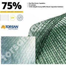 Torsan Gölgelik Branda - 75'lik Gölgelik File - Çit Filesi - Yeşil - 5 Metre x 10 Metre