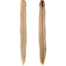 Peruk Market Tokalı Düz At Kuyruğu - Karamel Platin Röfleli