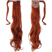 Peruk Market Bağlamalı Dalgalı At Kuyruğu - Bakır