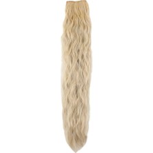 Peruk Market Fiber Sentetik Kabarık Dalgalı 8 Parça Çıt Çıt - Balköpüğü Platin Röfleli