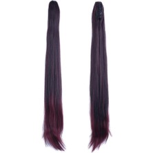 Peruk Market Tokalı Düz At Kuyruğu - Koyu Kızıl