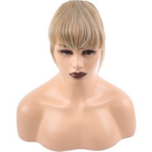 Peruk Market Fiber Sentetik Perçem - Karamel Platin Röfleli