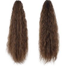 Peruk Market Tokalı Kabarık Dalgalı At Kuyruğu - Kumral