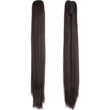 Peruk Market Tokalı Düz At Kuyruğu - Koyu Kahve