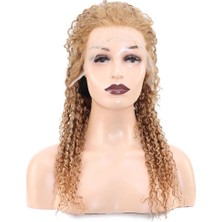 Peruk Market Afro Dalga Front Lace Gerçek Tül Peruk - Balköpüğü - 60-65CM