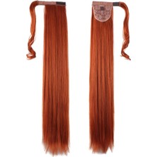 Peruk Market Bağlamalı Düz At Kuyruğu - Bakır