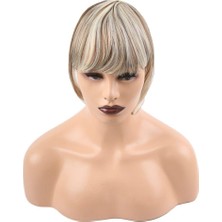 Peruk Market Fiber Sentetik Perçem - Kumral-Platin Röfleli