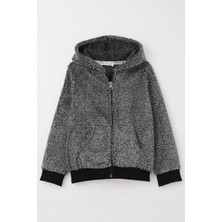 Breeze Erkek Bebek Peluş Hırka Kapüşonlu Fermuarlı 9 Ay-3 Yaş, Siyah