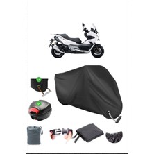 Rks Blade 250 Pro Için Arka Çanta Ve Kilit Uyumlu Siyah Motosiklet Branda, Güvenli