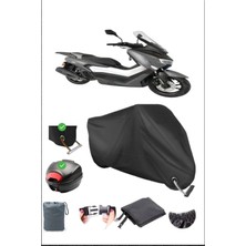 Breen Arora Zrx 200 Için Arka Çanta Ve Kilit Uyumlu Siyah Motosiklet Branda, Güvenli