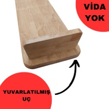 Dnz Masif Doğal Ahşap Monitör Yükseltici Organizer Çam Ağacı