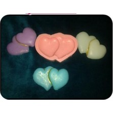 Ipek Hobi  Bir Çift Bitişik Kalp Silikon Sabun Kalıbı