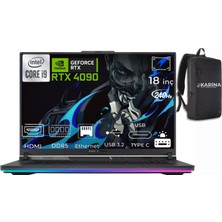 Asus Rog Strix Scar 18 Intel Core I9 14900HX G834JYR-N6050-17 64GB 4tb RTX4090 Freedos 18" Wqxga 240Hz Taşınabilir Bilgisayar