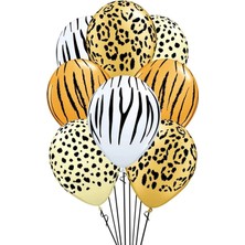 Trend Hediye Sepeti Safari Temalı Karışık Balon 5 Ad.