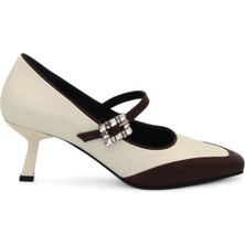 Gizzelli Shoes Çift Renkli Ince Topuklu Ayakkabı