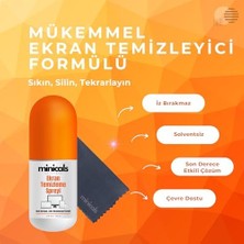 Telefon, Tablet ve Bilgisayar Için 100 ml Ekran Temizleyici Sprey & Mikrofiber Bez